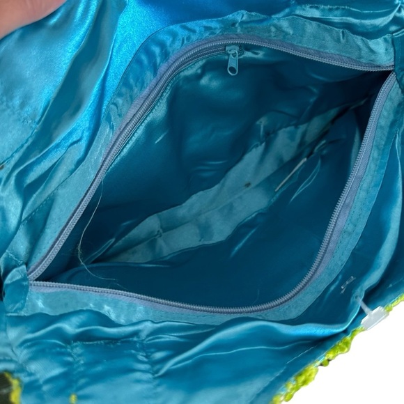 Cute Bright green and blue shoulder bag - Picture 4 of 5